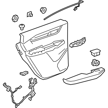 GM 84678592 Trim Assembly, Rear S/D *Titanium