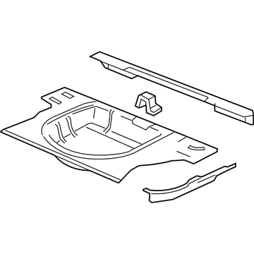 Oldsmobile 12335383 Rear Floor Pan