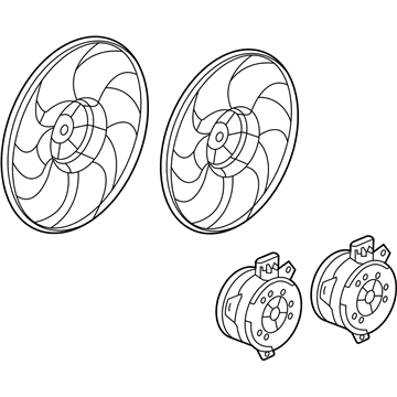 GM 84000791 Motor Assembly, Engine Cooling Fan