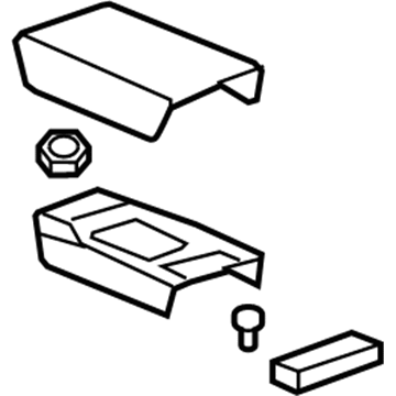 GM 25892055 Armrest, Front Floor Console Outer *Brick