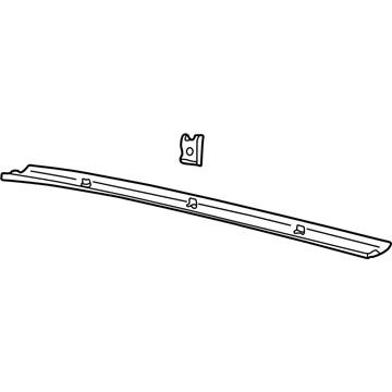 GM 90440383 Bracket Asm,Roof Rear Header Garnish Molding *Light Oak