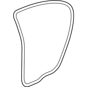 GM 22960752 Weatherstrip,Rear Side Door (Door Side)