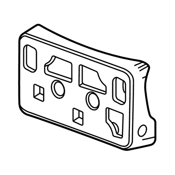 Cadillac 84606319 License Bracket