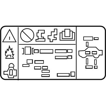 Cadillac 84468774 A/C Label