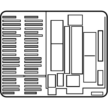 Cadillac 84175379 Fuse Box Label