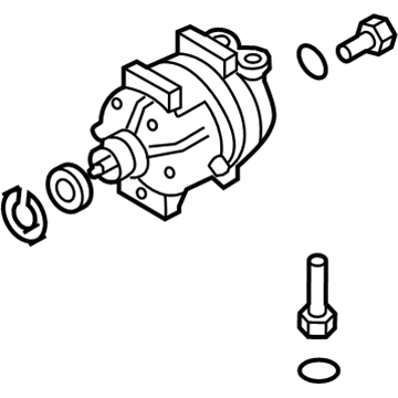 2009 Chevy Aveo A/C Compressor - 95966587