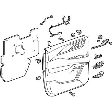 GM 84352014 Trim Assembly, Rear S/D *Black