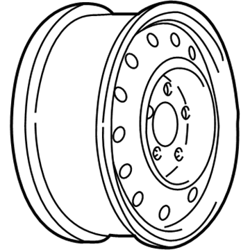 Pontiac 9595642 Wheel, Steel