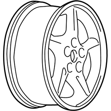 Pontiac 9592933 Wheel, Alloy