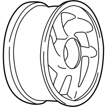 Pontiac 9594059 Wheel, Alloy