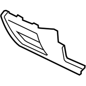 GM 15135192 Grille,Rear Bumper Fascia Extension