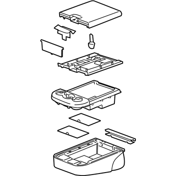 GM 20904121 Armrest Assembly, Front Seat *Light Ttnum