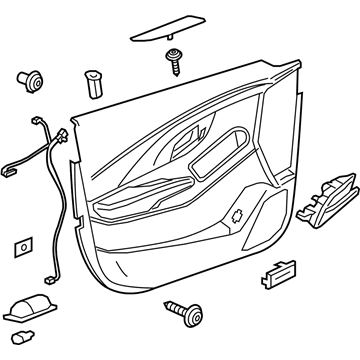 GM 90804957 Trim Assembly, Front Side Door *Neutral