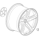 GM 86799754 WHEEL-FRT *CARBON FLASH