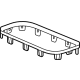 GM 85131866 Plate, F/Flr Cnsl Cup Hldr Opg Tr *Galvano Silvv