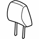 GM 89041795 Headrest, Gray GM 89041795 Headrest, Gray