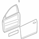 GM 23455015 Door Assembly, Rear Side (Lh)