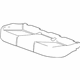 GM 22855841 Cover Assembly, Rear Seat Cushion *Titanium