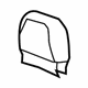 GM 88996230 Headrest Cover, Gray GM 88996230 Headrest Cover, Gray