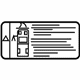 GM 20962353 Label, High Voltage Battery Warning