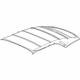 GM 13429478 Panel Assembly, Folding Top Headlining Trim *Dark Night