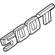 GM 85116025 Plate Assembly, R/Cmpt Lid Eng Na *Silver V