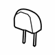 GM 96839544 Headrest, Titanium GM 96839544 Headrest, Titanium