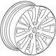 GM 22758350 Wheel Rim, 17X7.0 Aluminum 44Mm Outside 115X5Xm12 Bellcrank