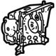 GM 85140659 Reinforcement Assembly, U/B Rr S/Rl