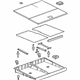 GM 23366196 Compartment Assembly, Rear Compartment Floor Stowage Trim *Dune