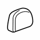 GM 89043063 Headrest Cover, Gray GM 89043063 Headrest Cover, Gray