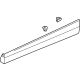 GM 42810318 MOLDING ASM-FRT S/D LWR