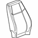 GM 25885073 Seat Back Cover, Gray, Front GM 25885073 Seat Back Cover, Gray, Front