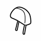 GM 96807558 Headrest, Black GM 96807558 Headrest, Black