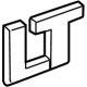 GM 84965113 PLATE ASM-E/GATE TR LVL NA *EX BRT CHROMM