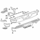 GM 23154015 Bar Assembly, Rear Bumper Imp *Chrome M