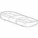 GM 95154442 Pad Assembly, Rear Seat Cushion