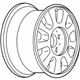 GM 88952516 Refurbished Alloy Wheel Rim 16X7, 5 Lugs