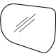 GM 22835019 Mirror, Outside Rear View (Reflector Glass & Backing Plate)