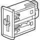 GM 13536782 RECEPTACLE ASM-MULTI MEDIA *JET BLACK